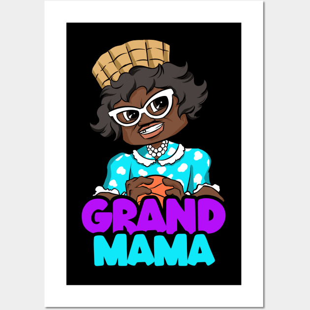 CARTOON GRANDMAMA Wall Art by lockdownmnl09